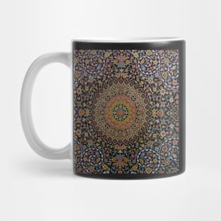 Persian traditional carpet floral pattern Mug